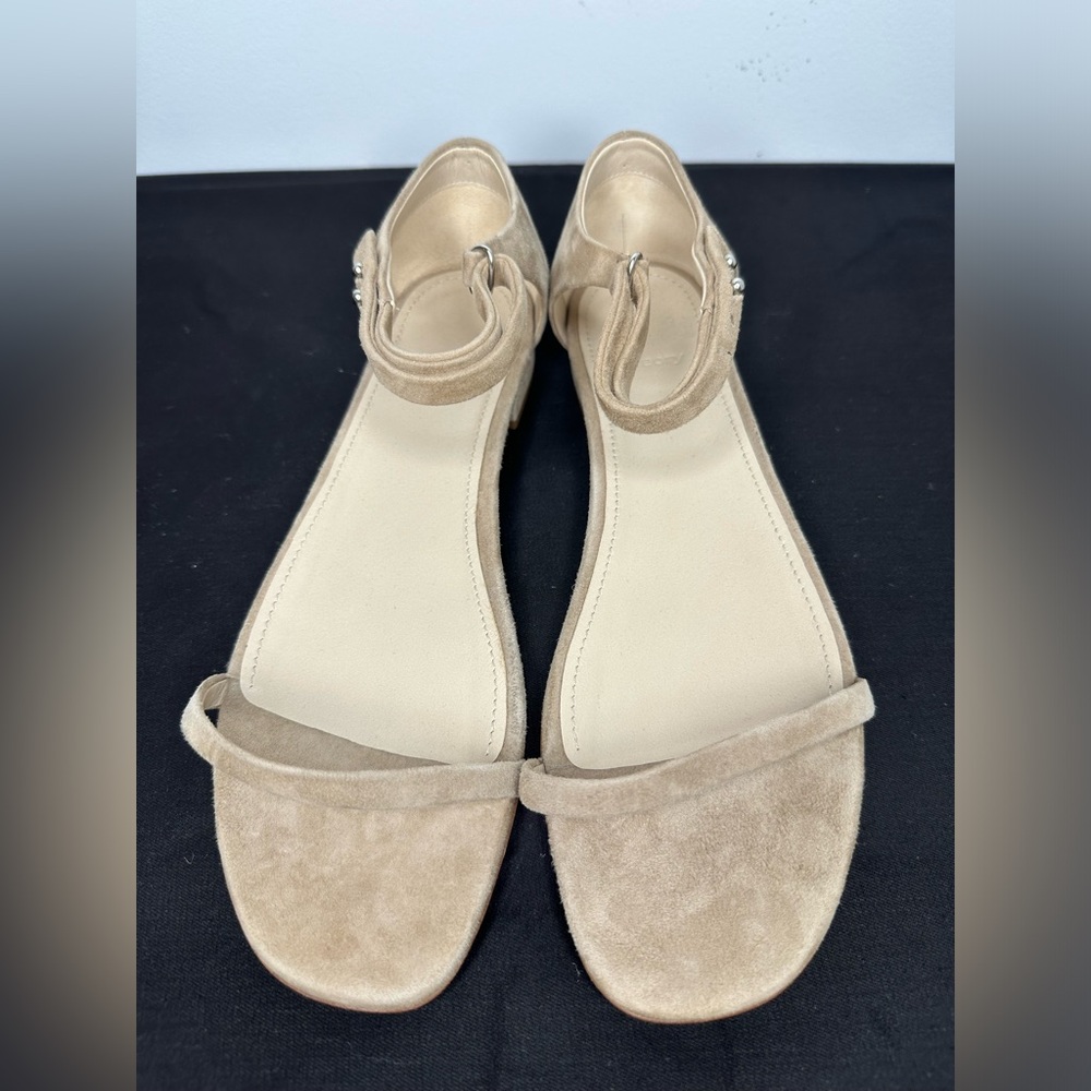 Theory Leather Phacel Calf Slide Sandals